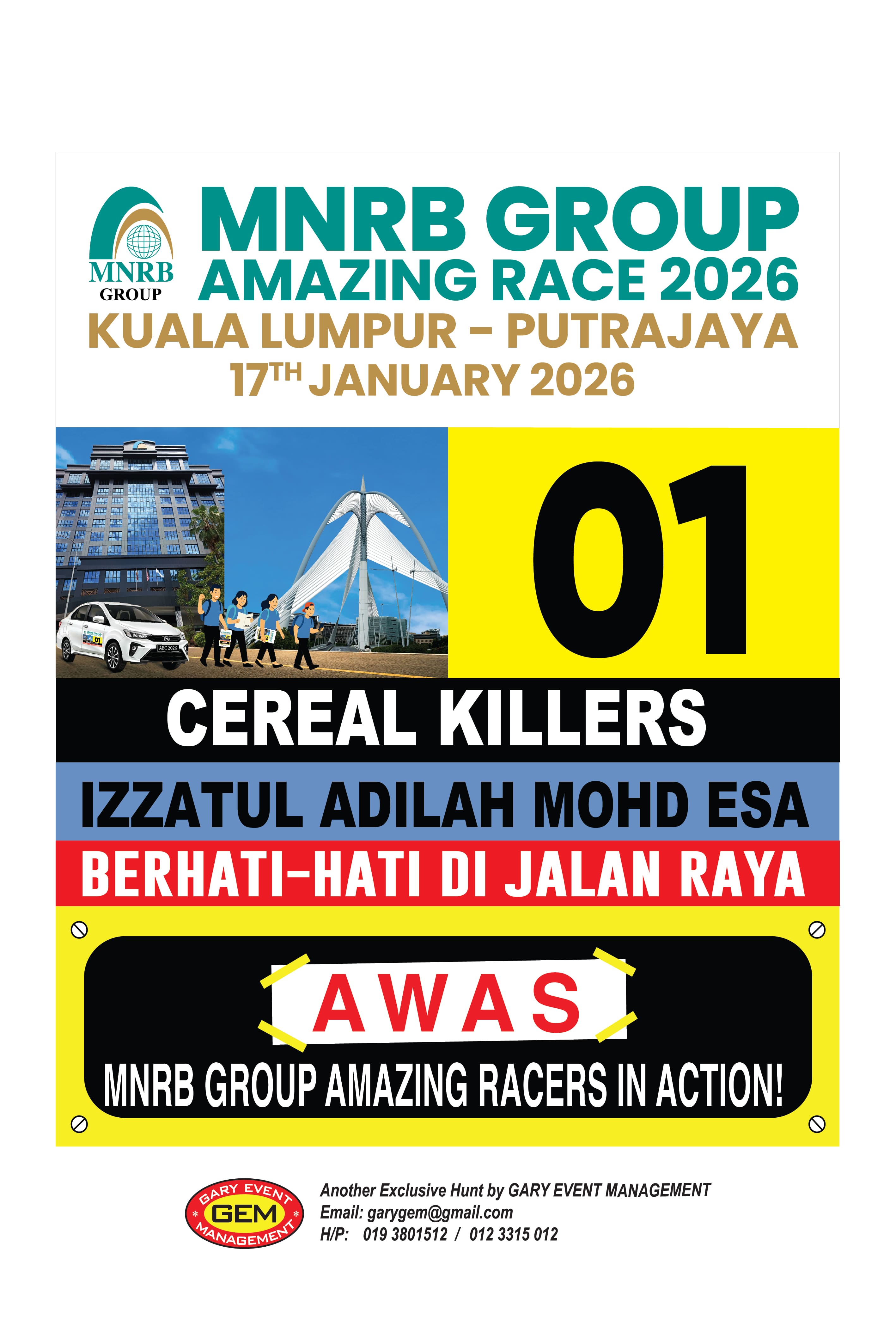 MNRB Group Amazing Race 2026 Kuala Lumpur Putrajaya